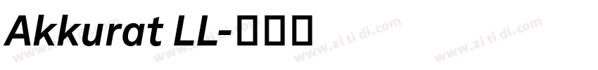 Akkurat LL字体转换
